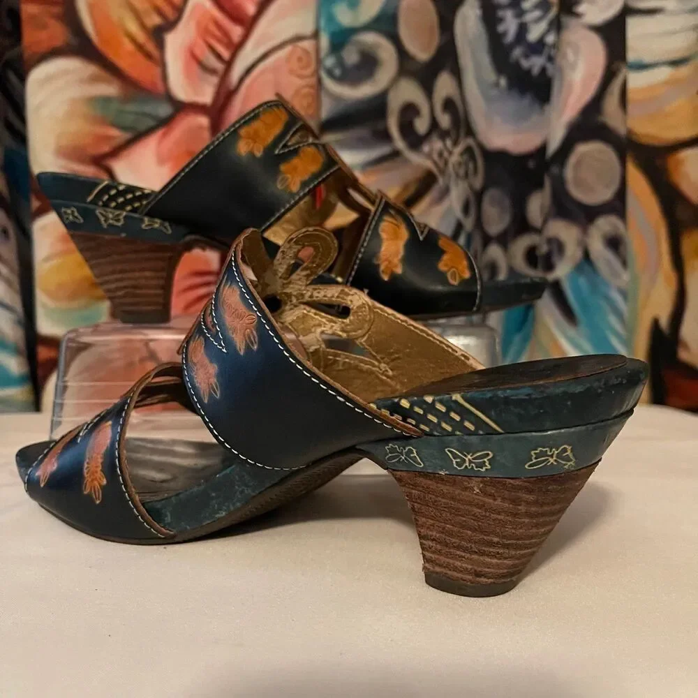 Spring Step Carlina Leather Sandals sz 7.5